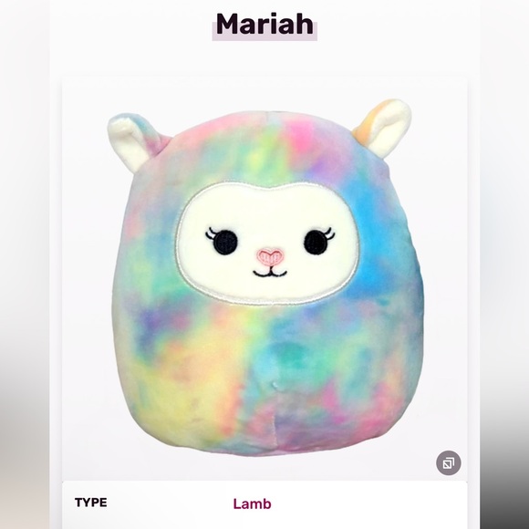 Mariah the Lamb Squishmallow RARE - Picture 4 of 5